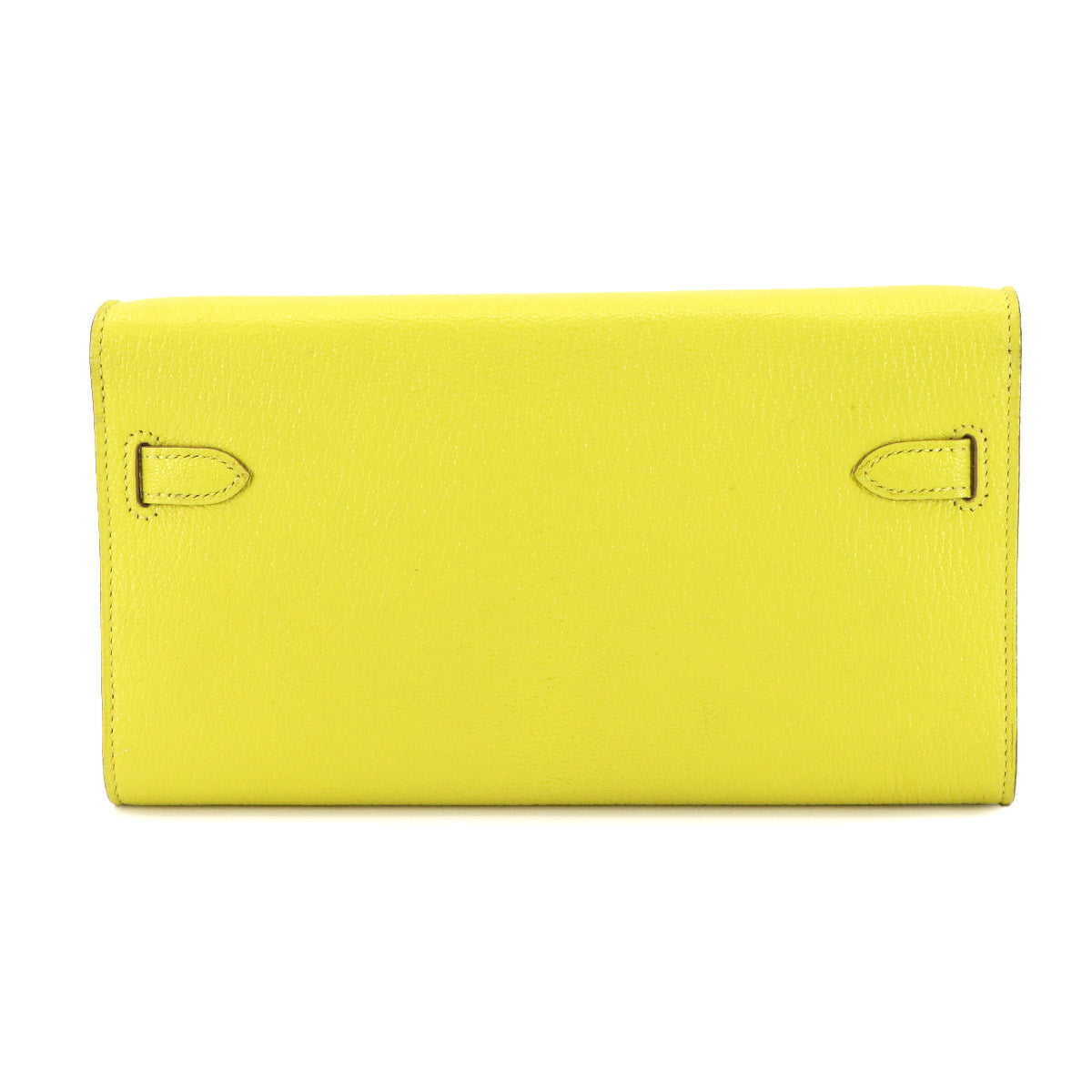 Kelly To Go Shoulder Wallet Chevre Lime Purse