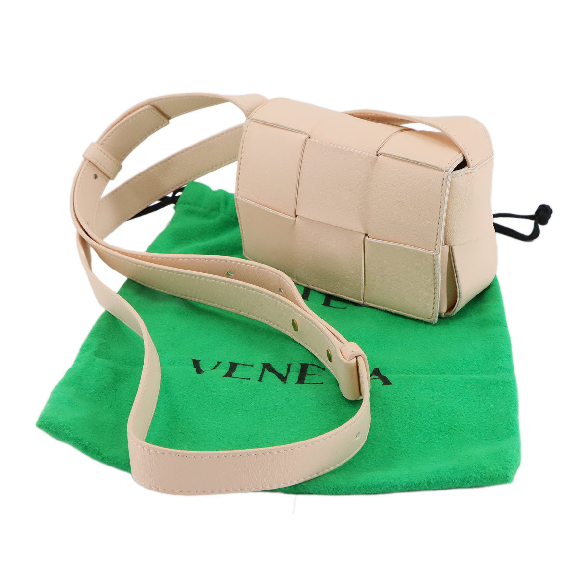 Intrecciato Candy Cassette Shoulder Bag Leather