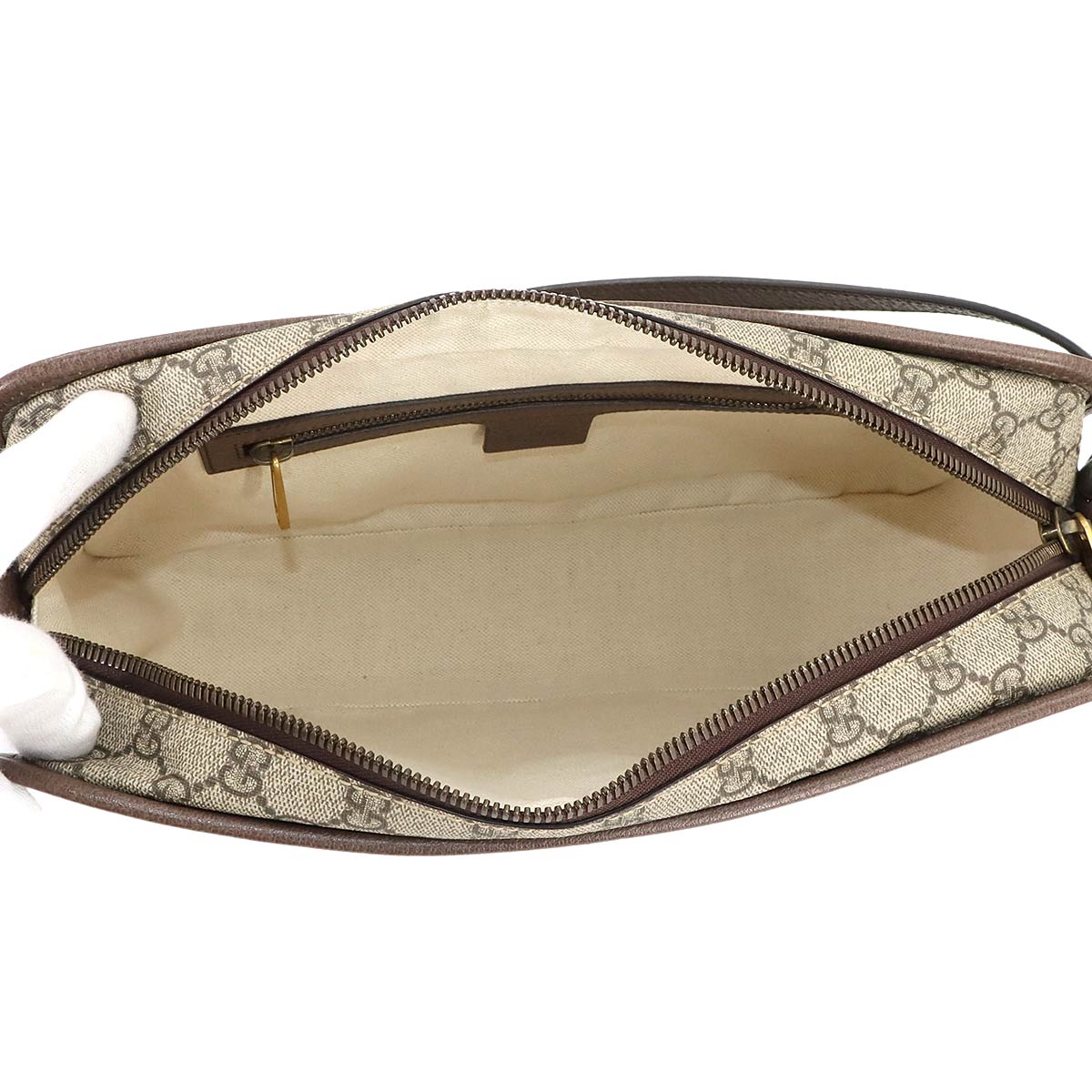 GUCCI Ophidia 2way Shoulder Bag GG Supreme Canvas Beige 598139
