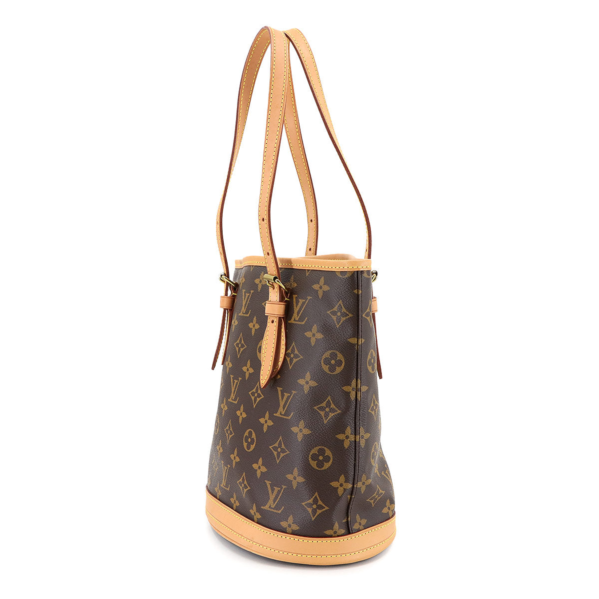 Monogram Bucket PM Shoulder Bag Brown M42238 Pouch