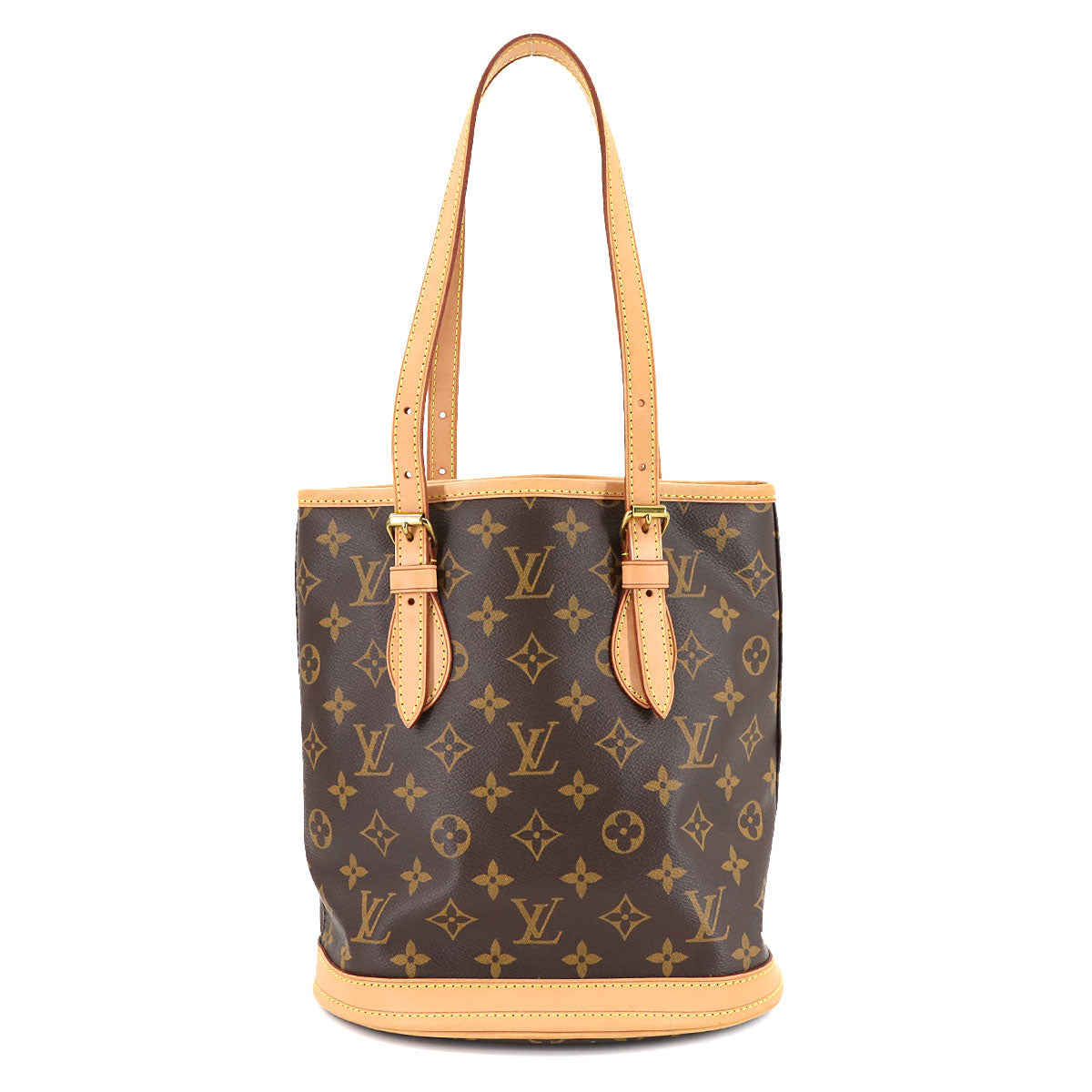 Monogram Bucket PM Shoulder Bag Brown M42238 Pouch