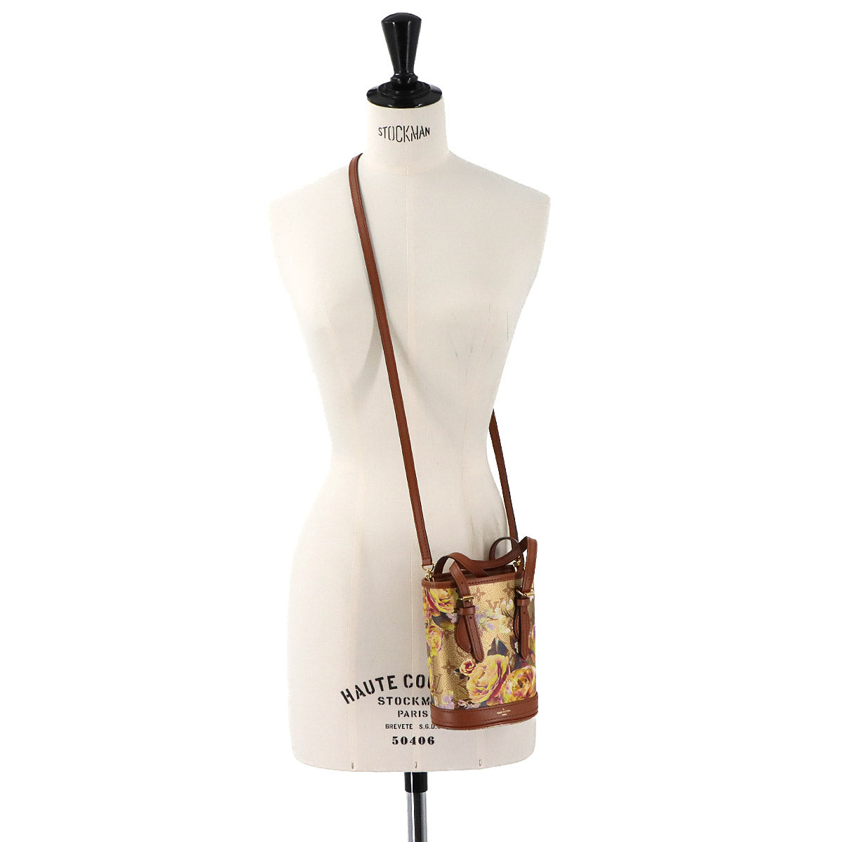 LV Garden Nano Bucket Hand Shoulder Bag Gold M81724 Purse