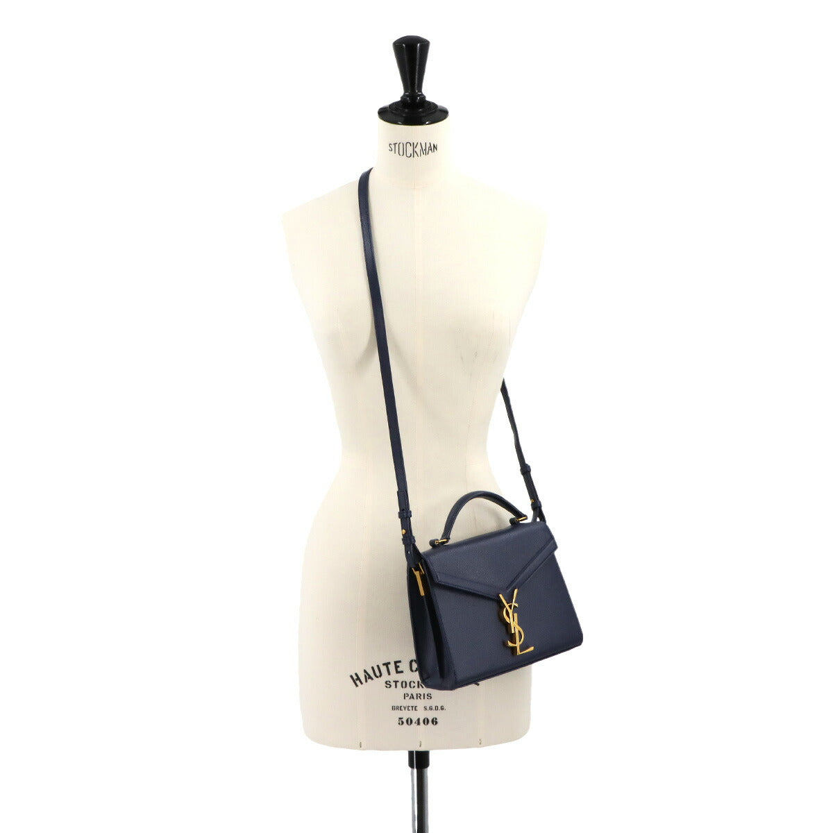 Cassandra Top handle Mini Hand Shoulder Bag Navy 623930