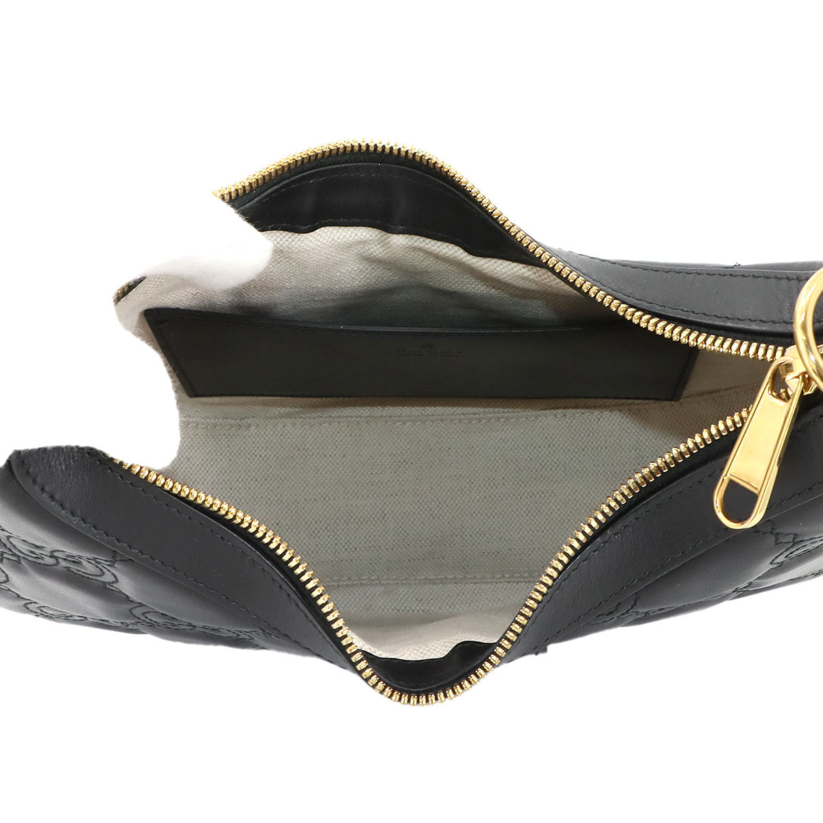 GG Matelass Shoulder Bag Leather Black 739709 Purse