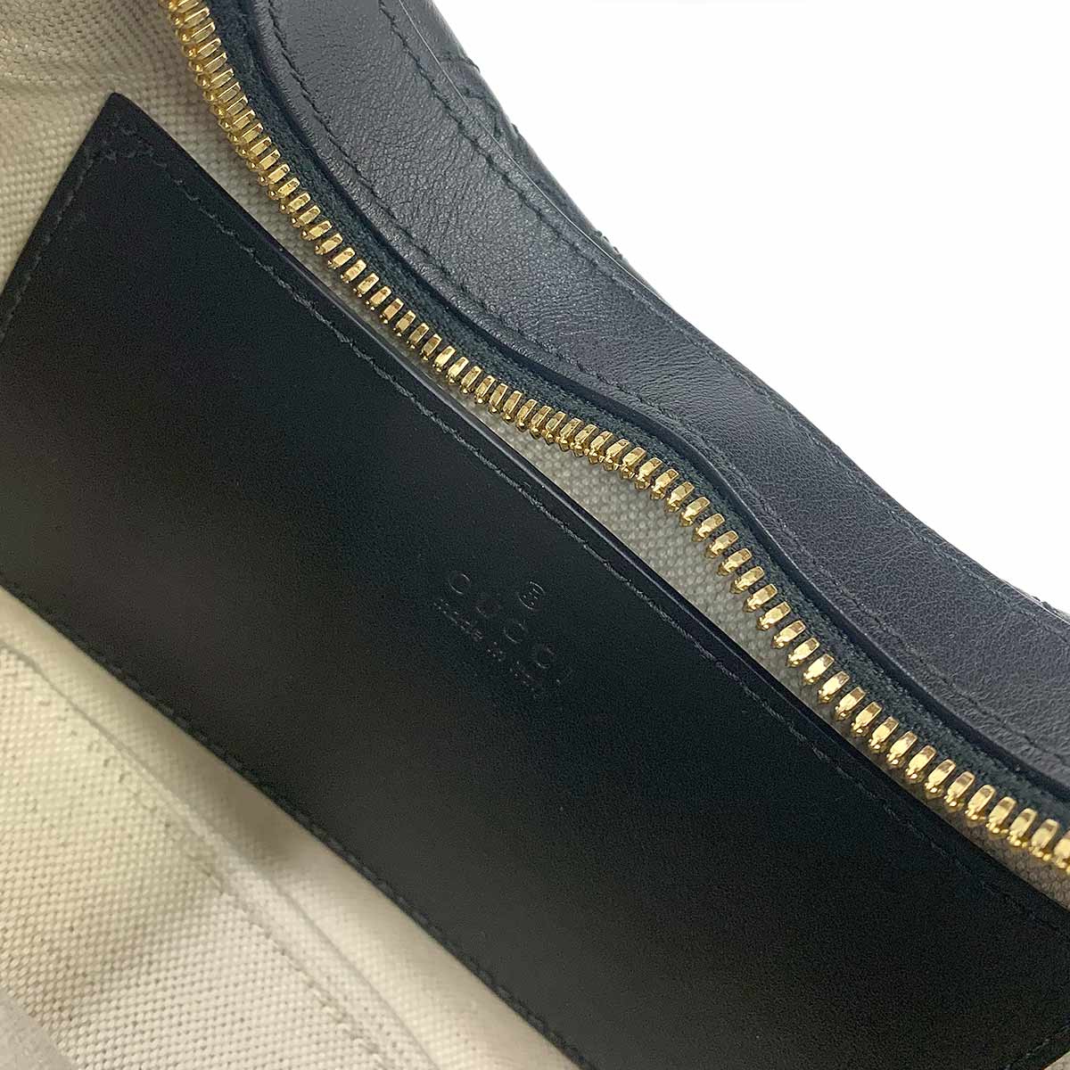 GG Matelass Shoulder Bag Leather Black 739709 Purse