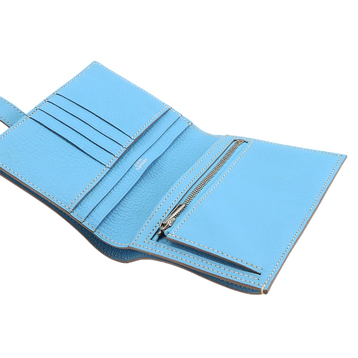 Bearn Compact Wallet Chevre Celeste