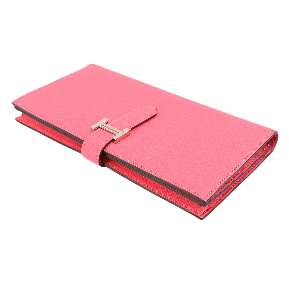 Bearn Souffle Long Wallet Veau Epsom Rose Azalee Purse