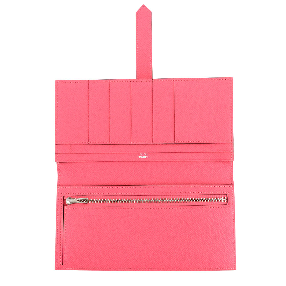 Bearn Souffle Long Wallet Veau Epsom Rose Azalee Purse