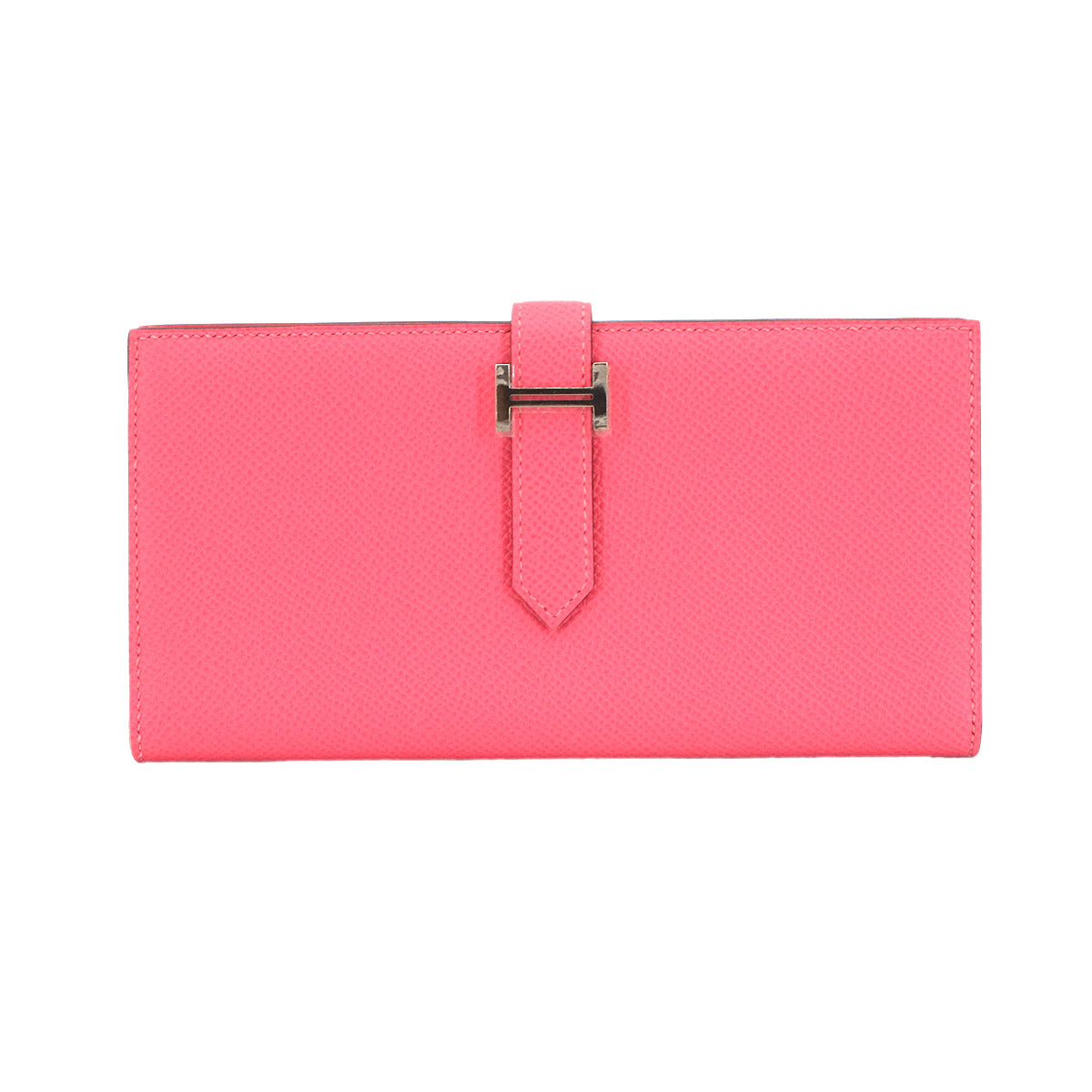 Bearn Souffle Long Wallet Veau Epsom Rose Azalee Purse