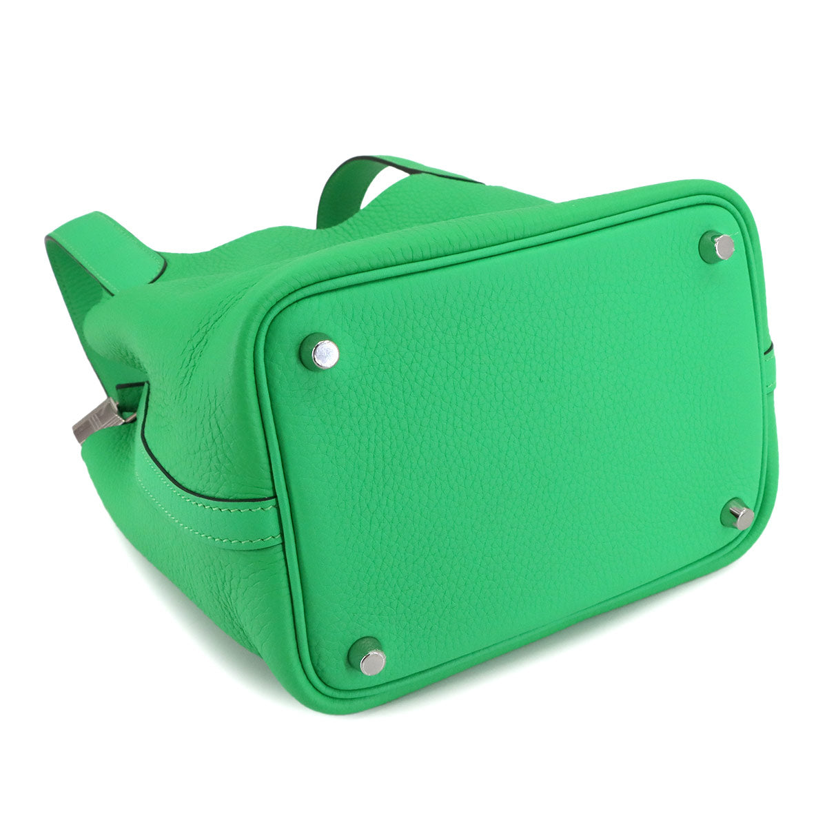 Picotin Lock PM Hand Bag Taurillon Clemence Vert comics