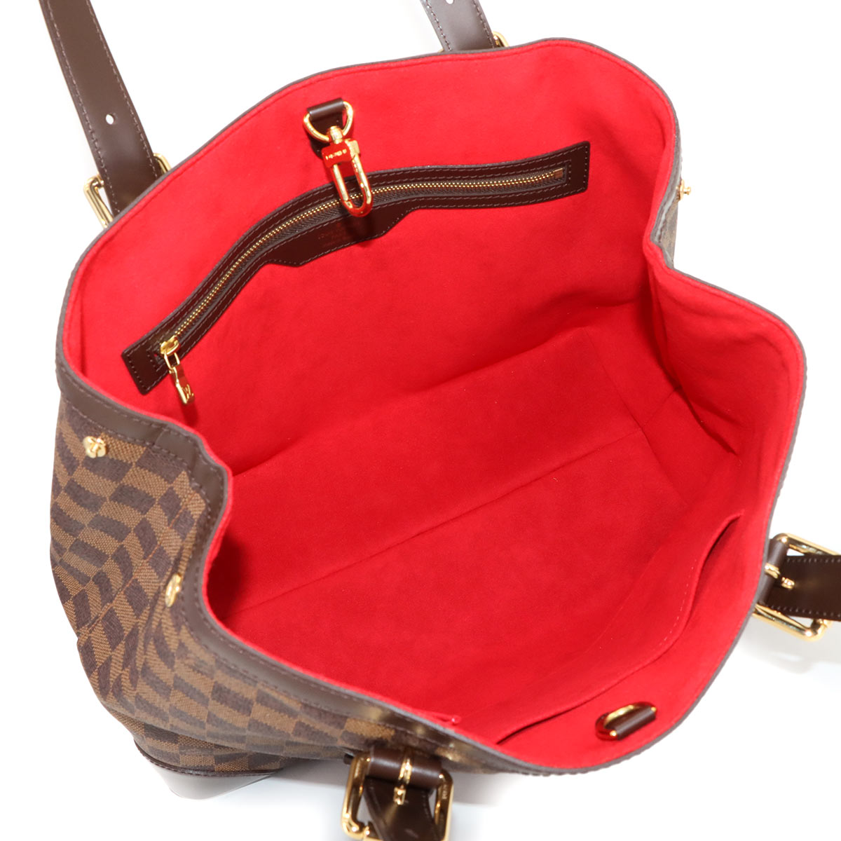 Damier Hampstead MM Tote Bag Ebene Brown N51204 Purse