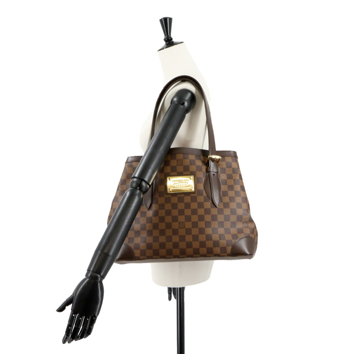 Damier Hampstead MM Tote Bag Ebene Brown N51204 Purse