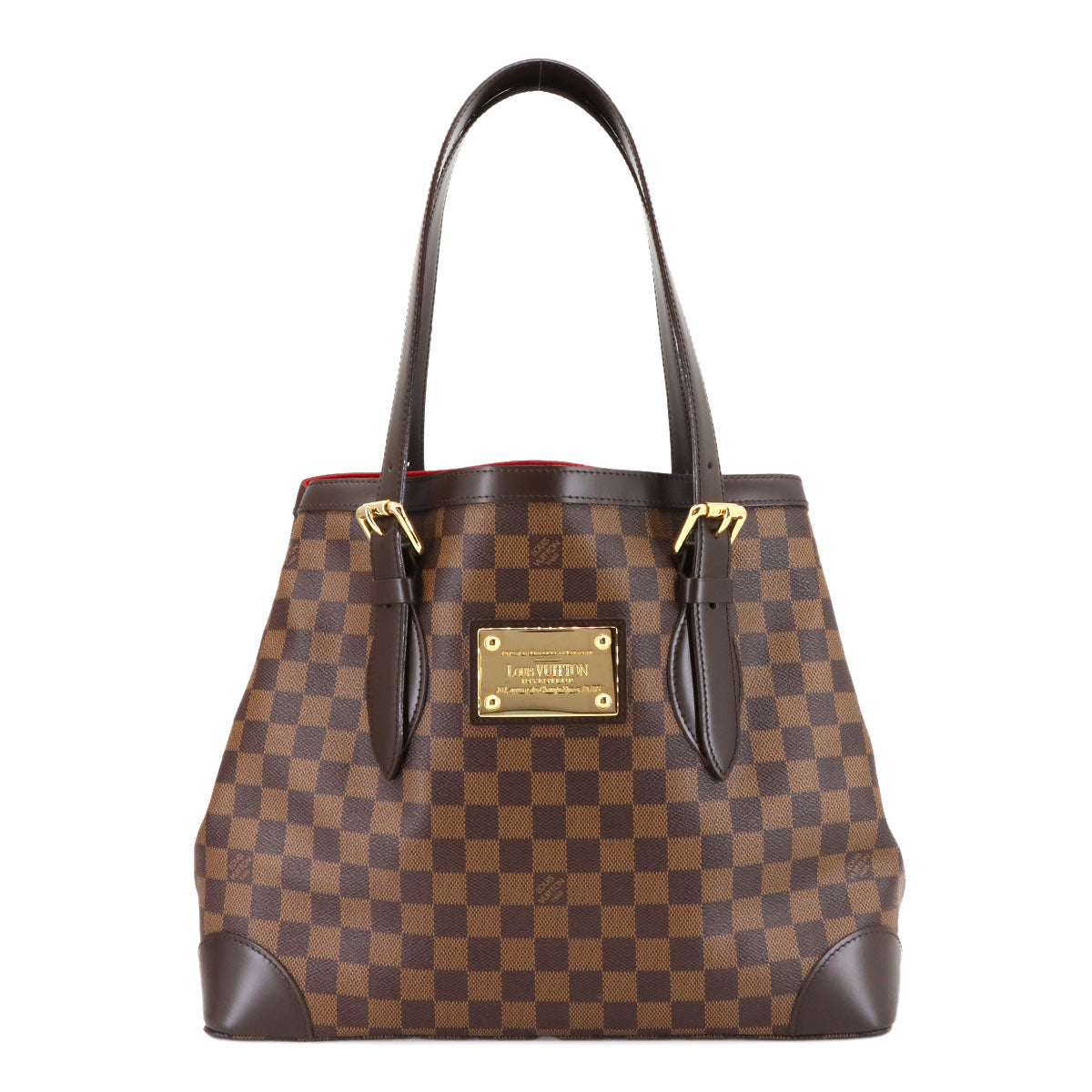Damier Hampstead MM Tote Bag Ebene Brown N51204 Purse