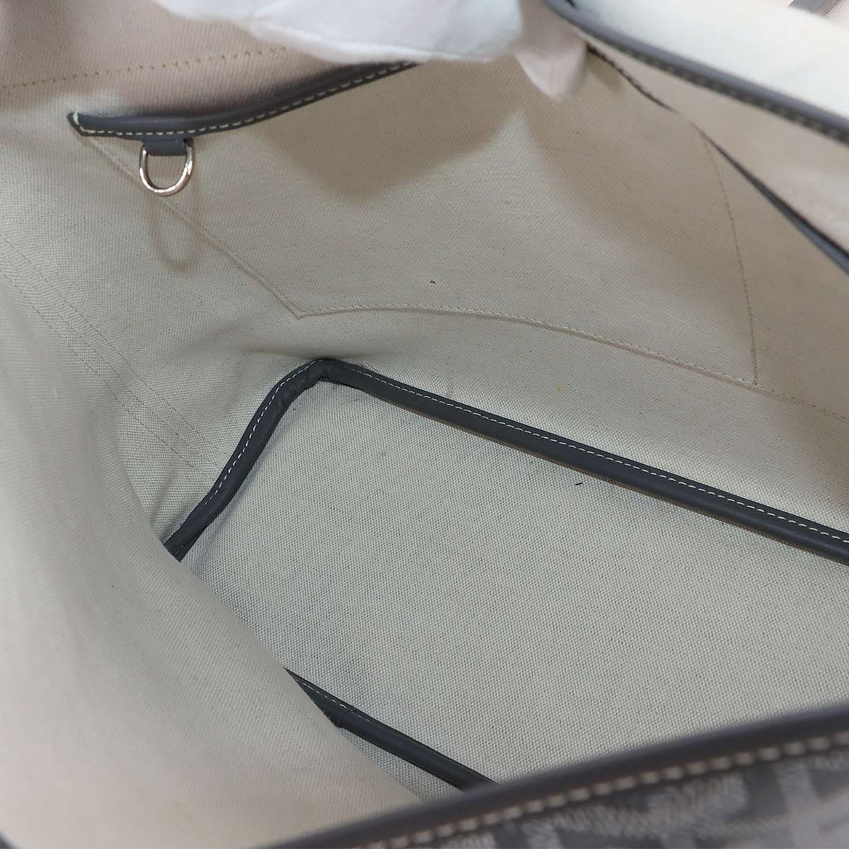 Capetien MM Shoulder Bag PVC Leather Gray Purse