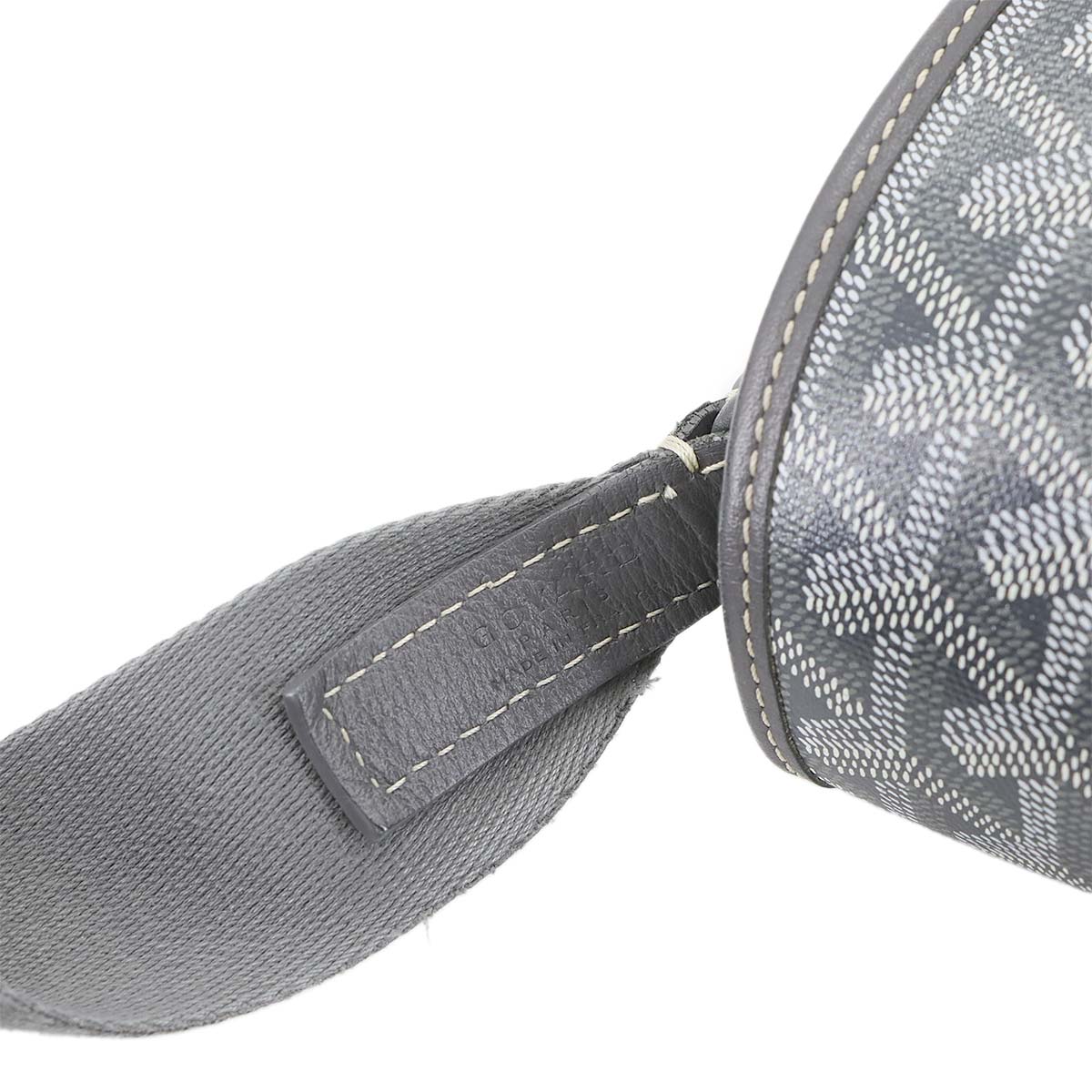 Capetien MM Shoulder Bag PVC Leather Gray Purse