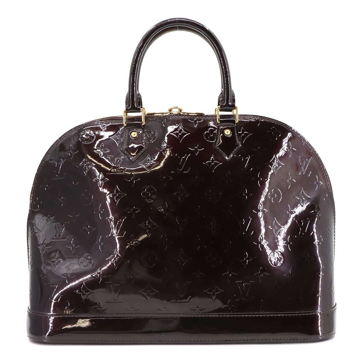 Monogram Vernis Alma GM Hand Bag Amarante M93595