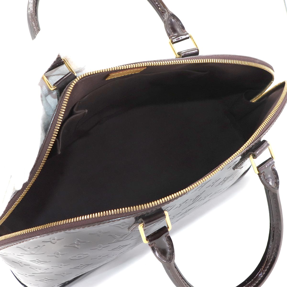 Monogram Vernis Alma GM Hand Bag Amarante M93595