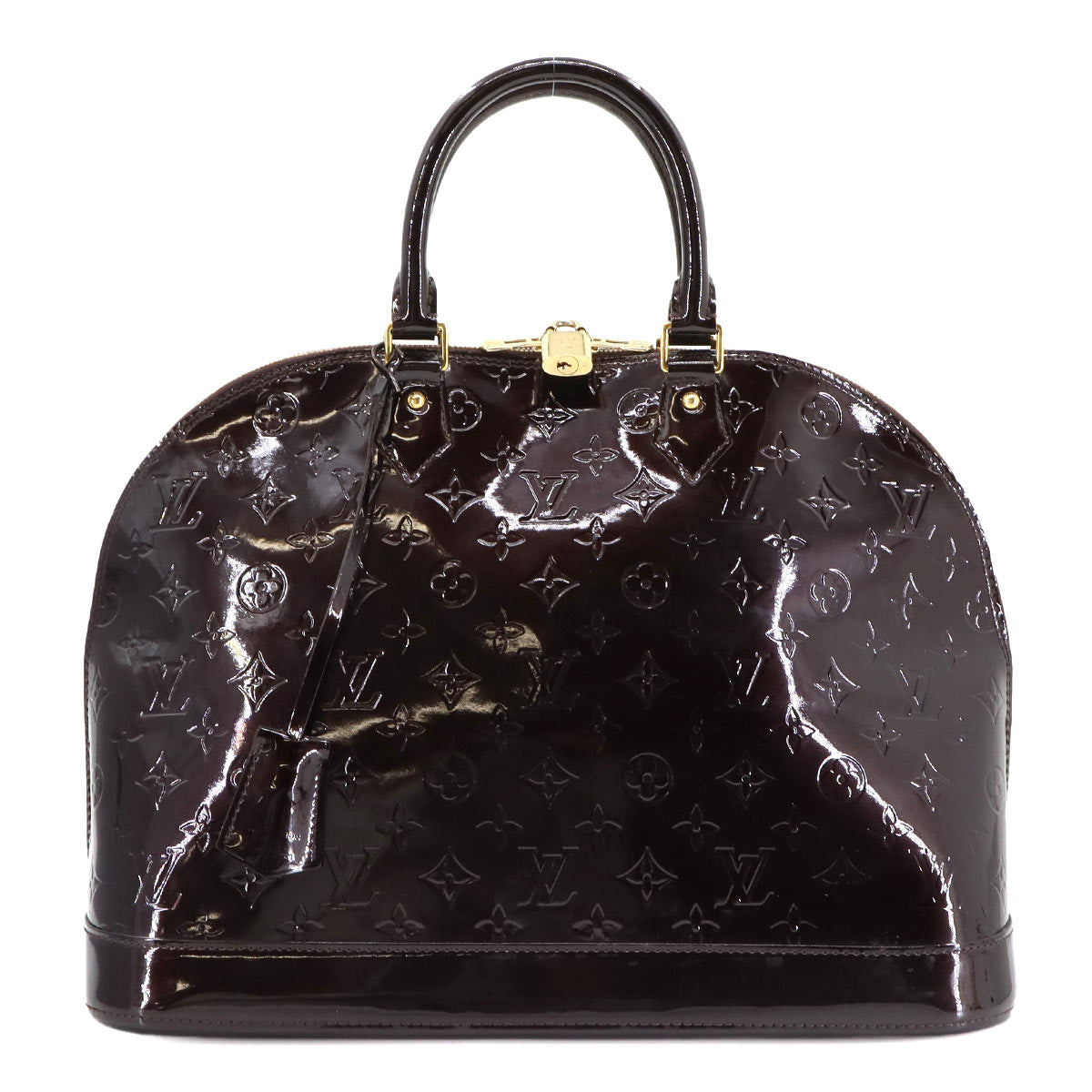 Monogram Vernis Alma GM Hand Bag Amarante M93595