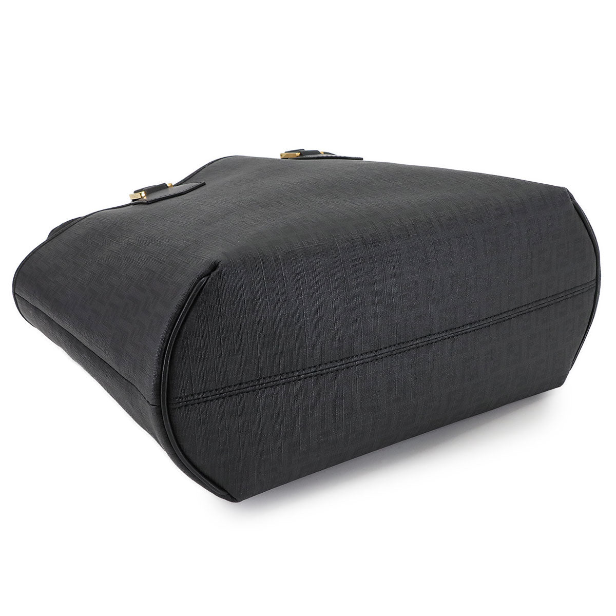 Zucchino Tote Bag Canvas Leather Black 8BH240 Purse