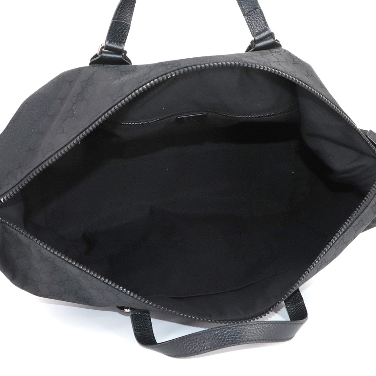 Boston Shoulder Bag GG Nylon Leather Black 449180 Luggage