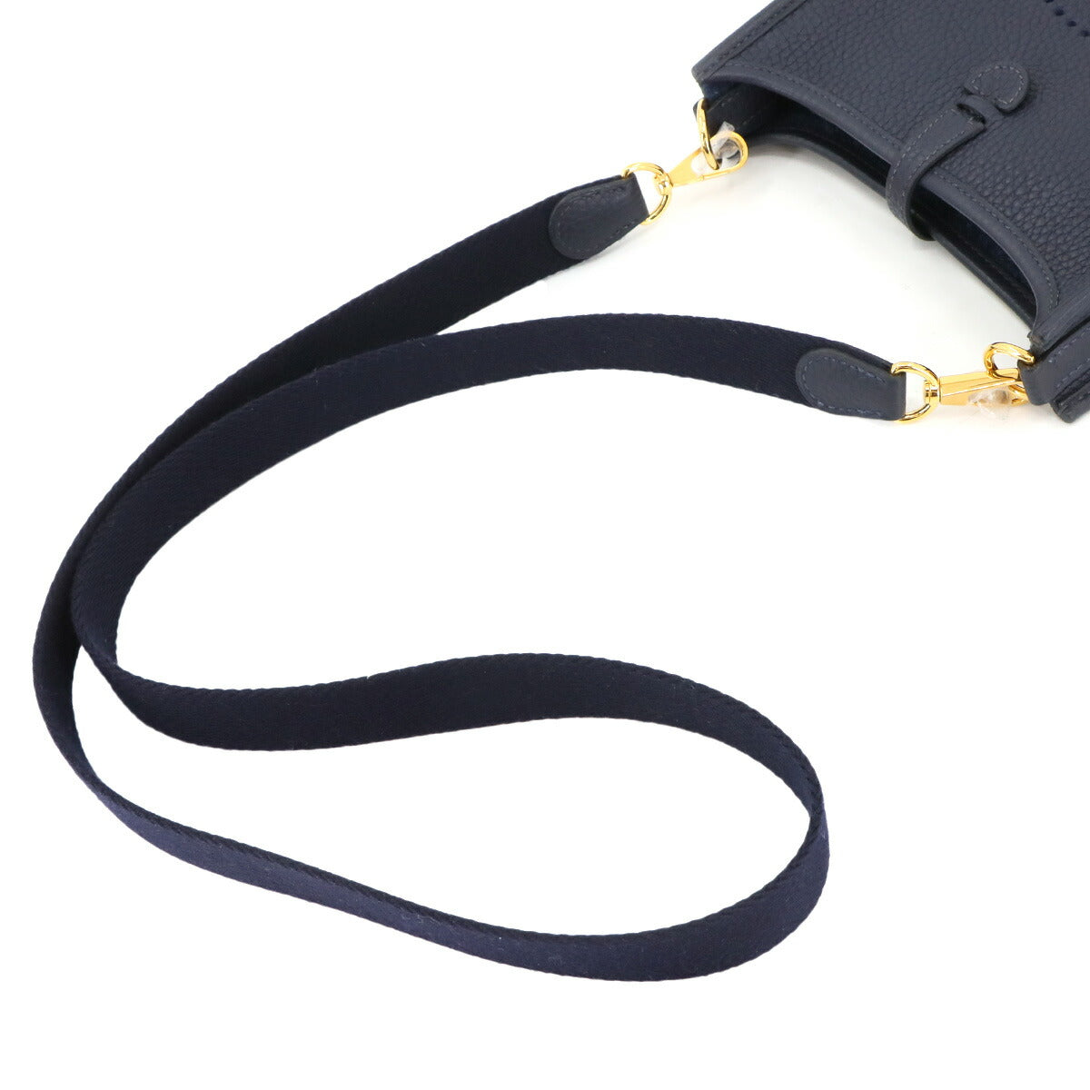 Evelyne Amazone TPM Shoulder Bag Taurillon Clemence Bleu Nuit