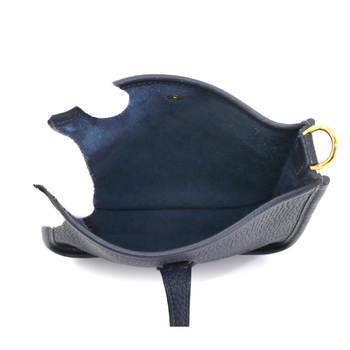 Evelyne Amazone TPM Shoulder Bag Taurillon Clemence Bleu Nuit