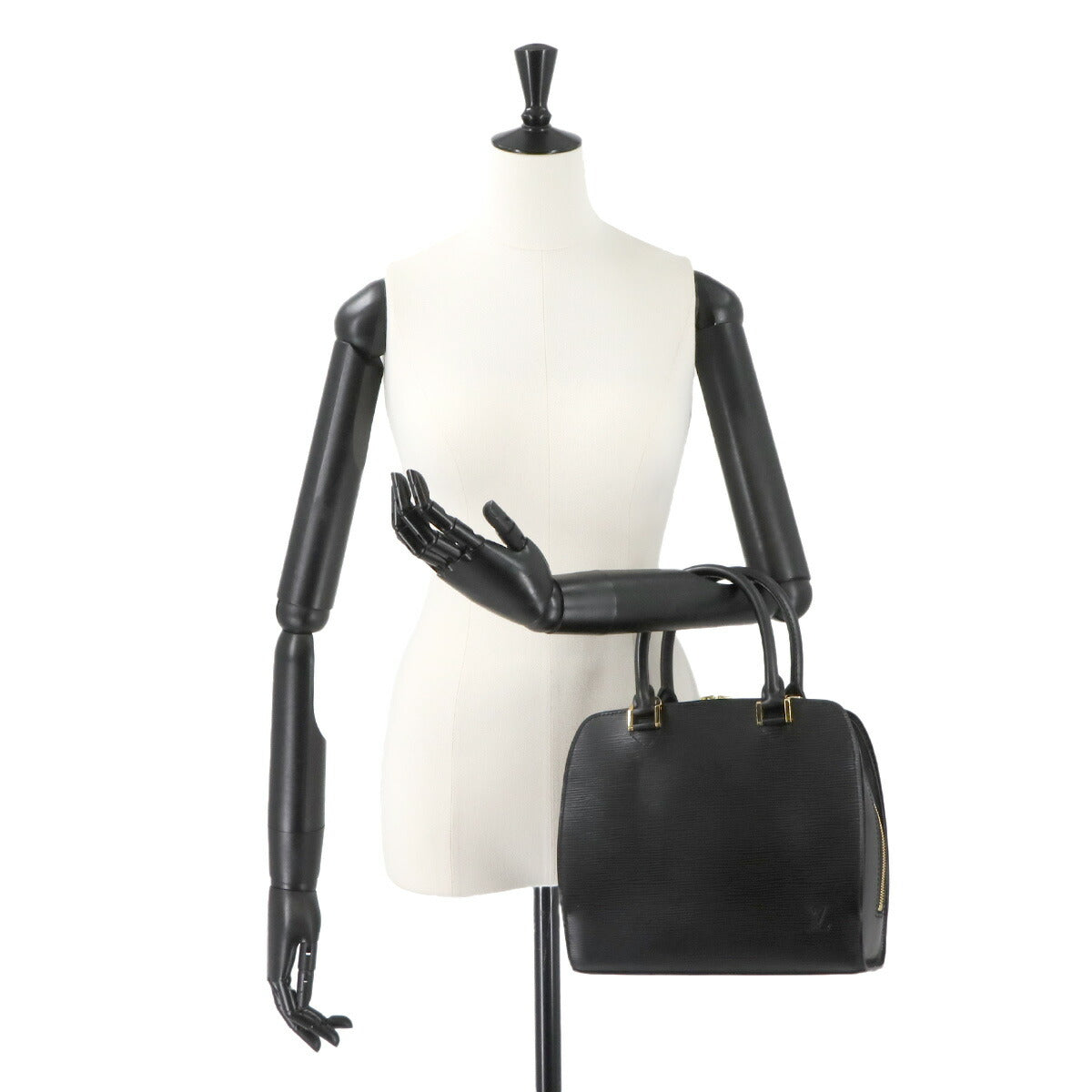 Epi Pont Neuf Hand Bag Leather Noir M52052 Purse