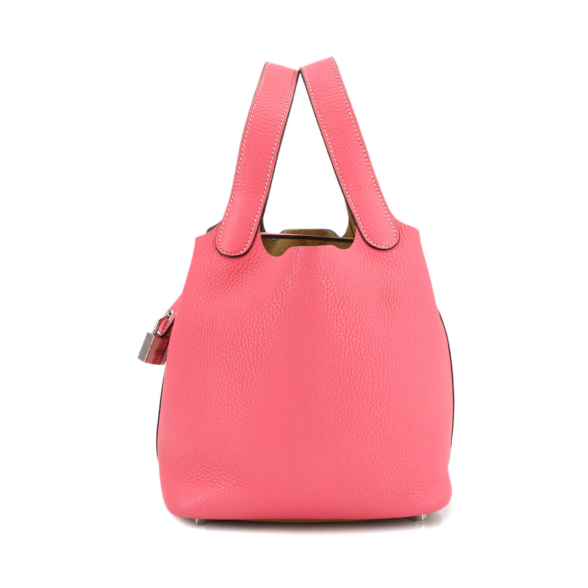 Picotin Lock Casaque PM Hand Bag Taurillon Clemence Rose Azalee