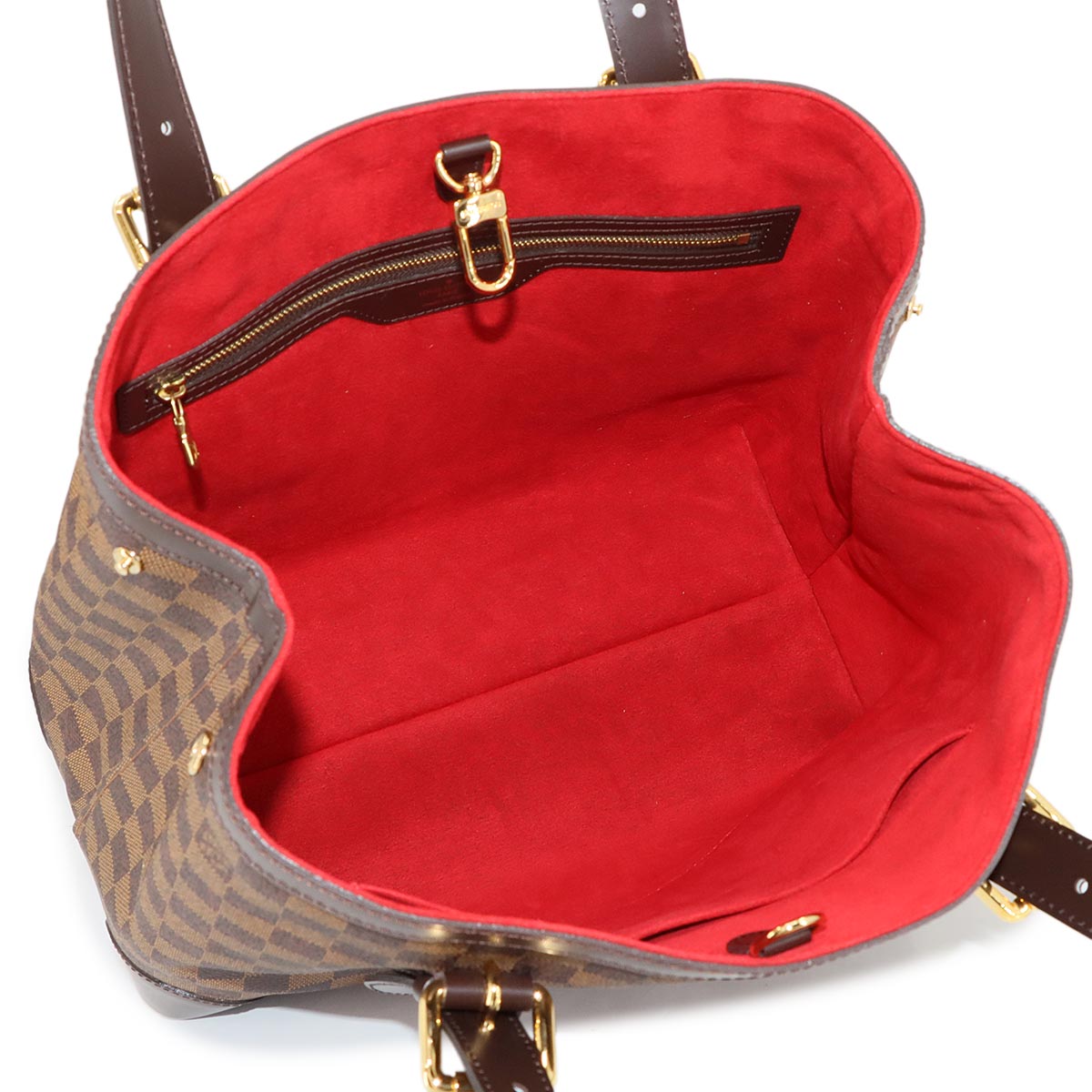 Damier Hampstead MM Tote Bag Ebene Brown N51204 Purse