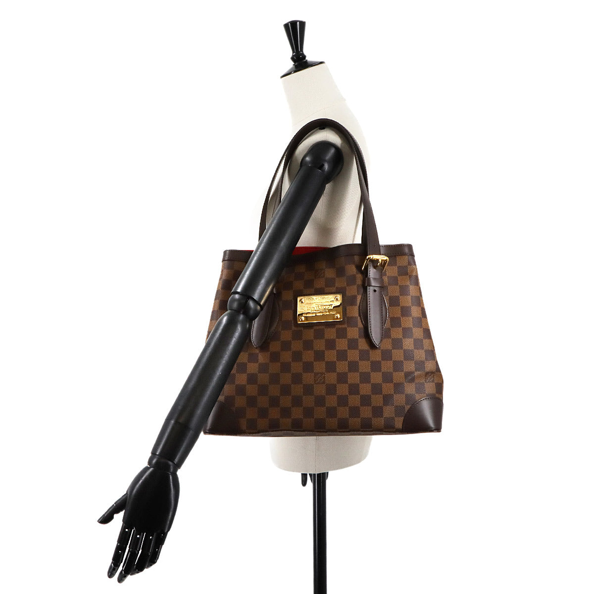 Damier Hampstead MM Tote Bag Ebene Brown N51204 Purse