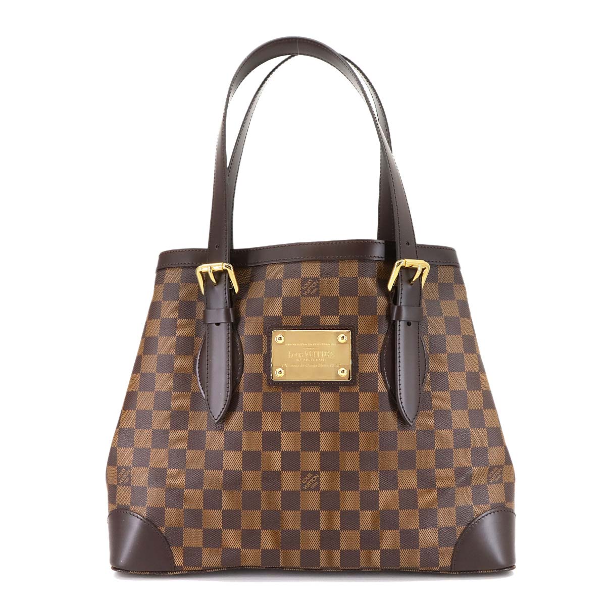 Damier Hampstead MM Tote Bag Ebene Brown N51204 Purse