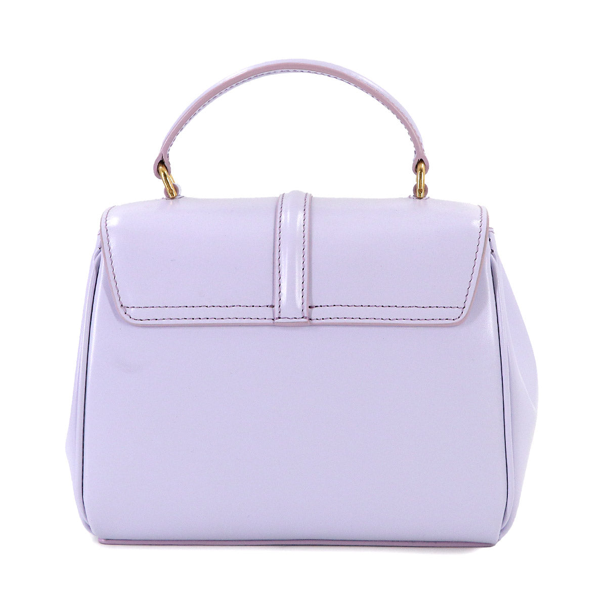 Mini 16 2way Hand Shoulder Bag Leather Purple 197983 Purse