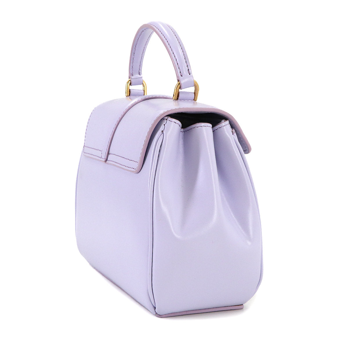 Mini 16 2way Hand Shoulder Bag Leather Purple 197983 Purse