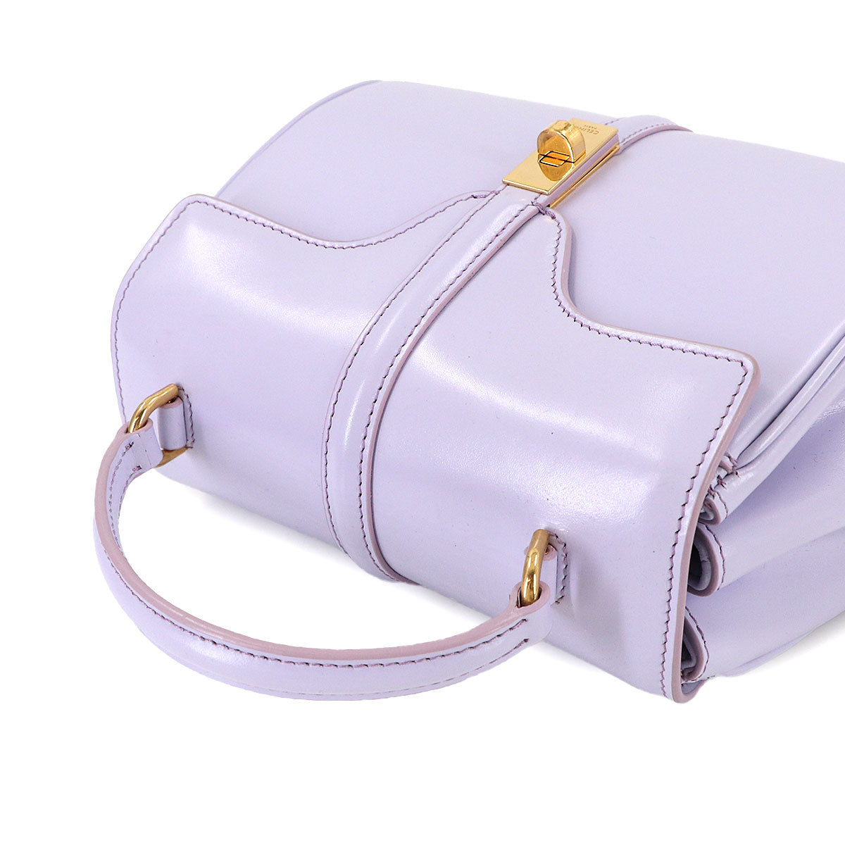 Mini 16 2way Hand Shoulder Bag Leather Purple 197983 Purse