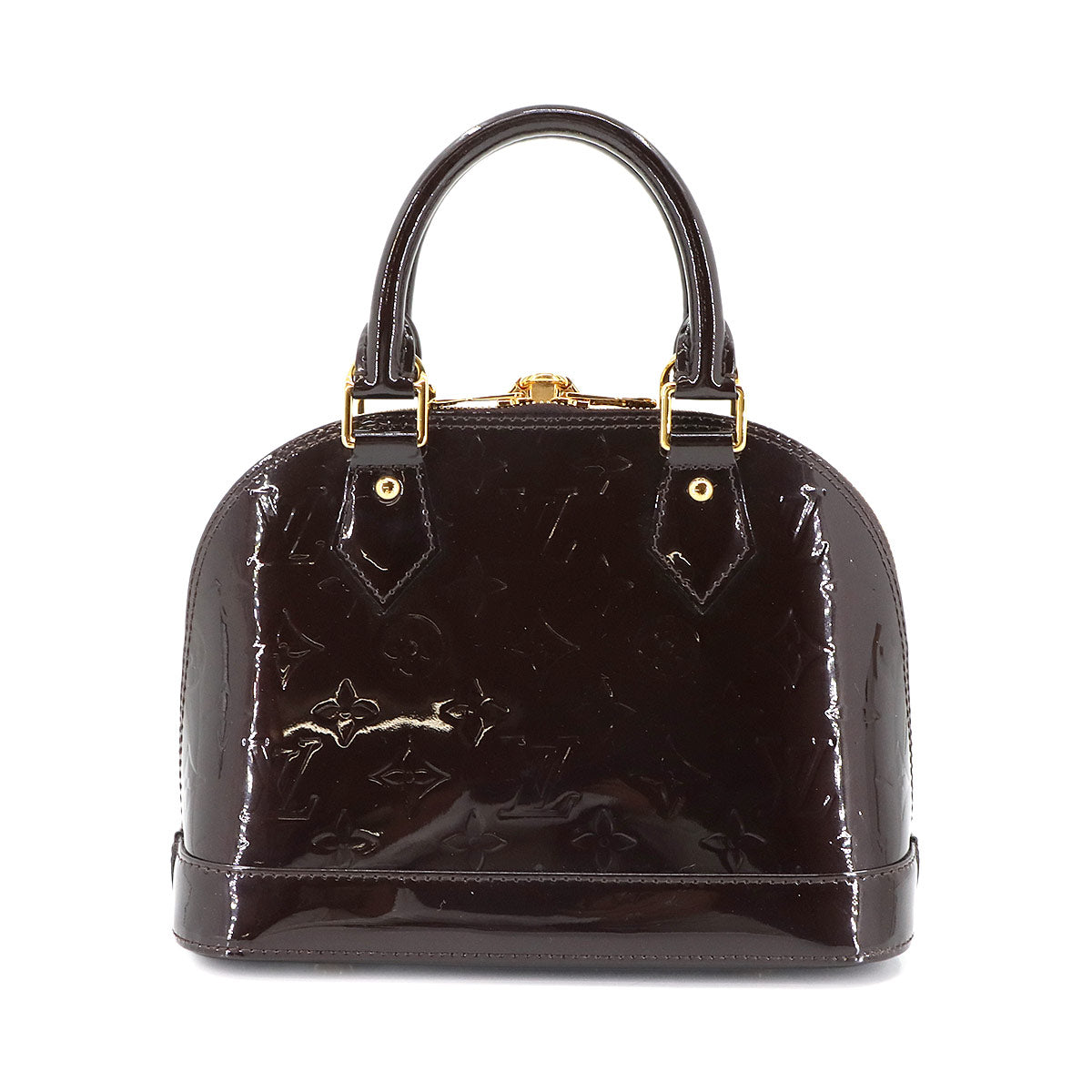 Vernis Alma BB Hand Shoulder Bag Enamel Amarante M91678