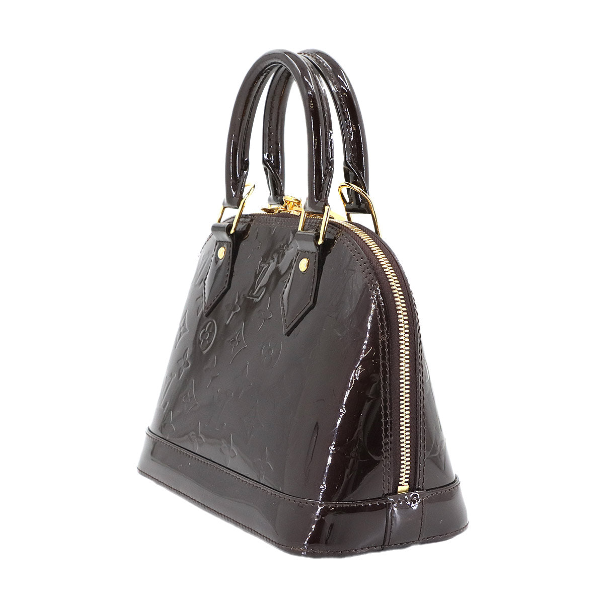 Vernis Alma BB Hand Shoulder Bag Enamel Amarante M91678