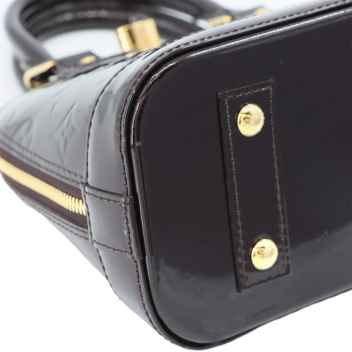 Vernis Alma BB Hand Shoulder Bag Enamel Amarante M91678