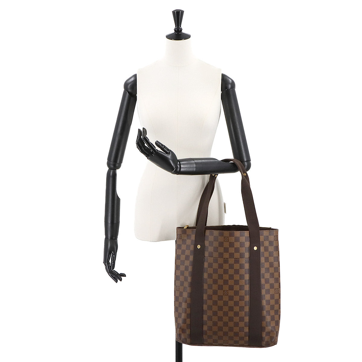 Damier Cabas Bobur Tote Bag Ebene N52006 Purse