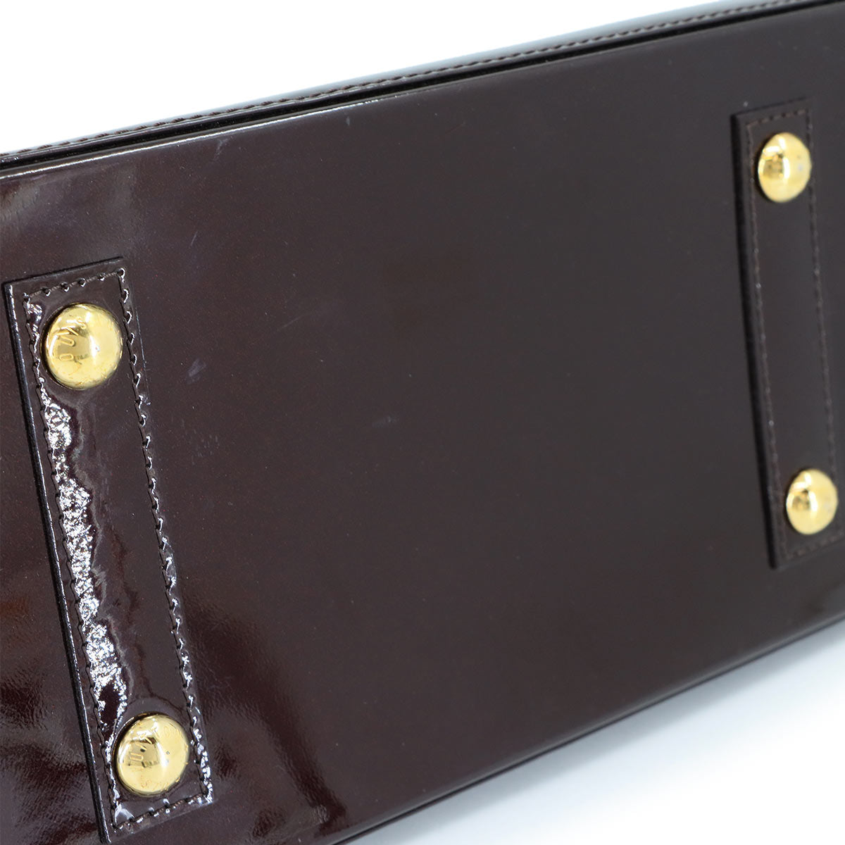 Monogram Vernis Alma PM Hand Bag Amarante M91611 Purse