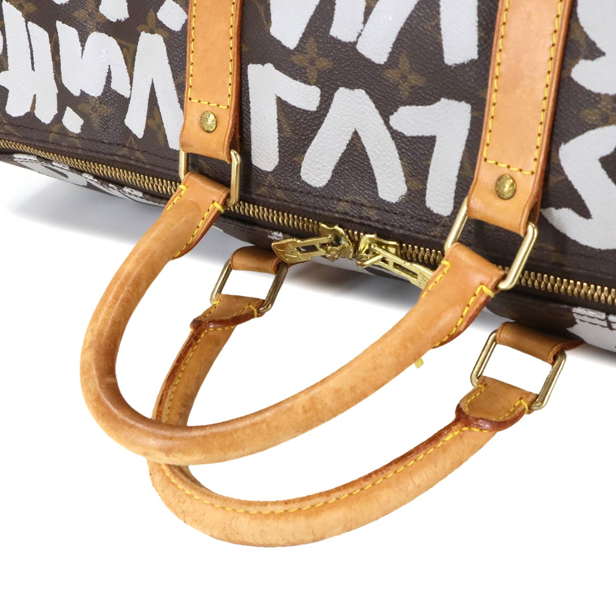 Monogram Graffiti Keepall 50 Luggage Argent M92197