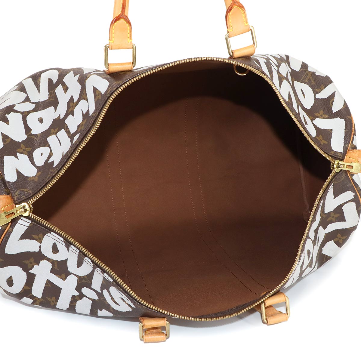 Monogram Graffiti Keepall 50 Luggage Argent M92197