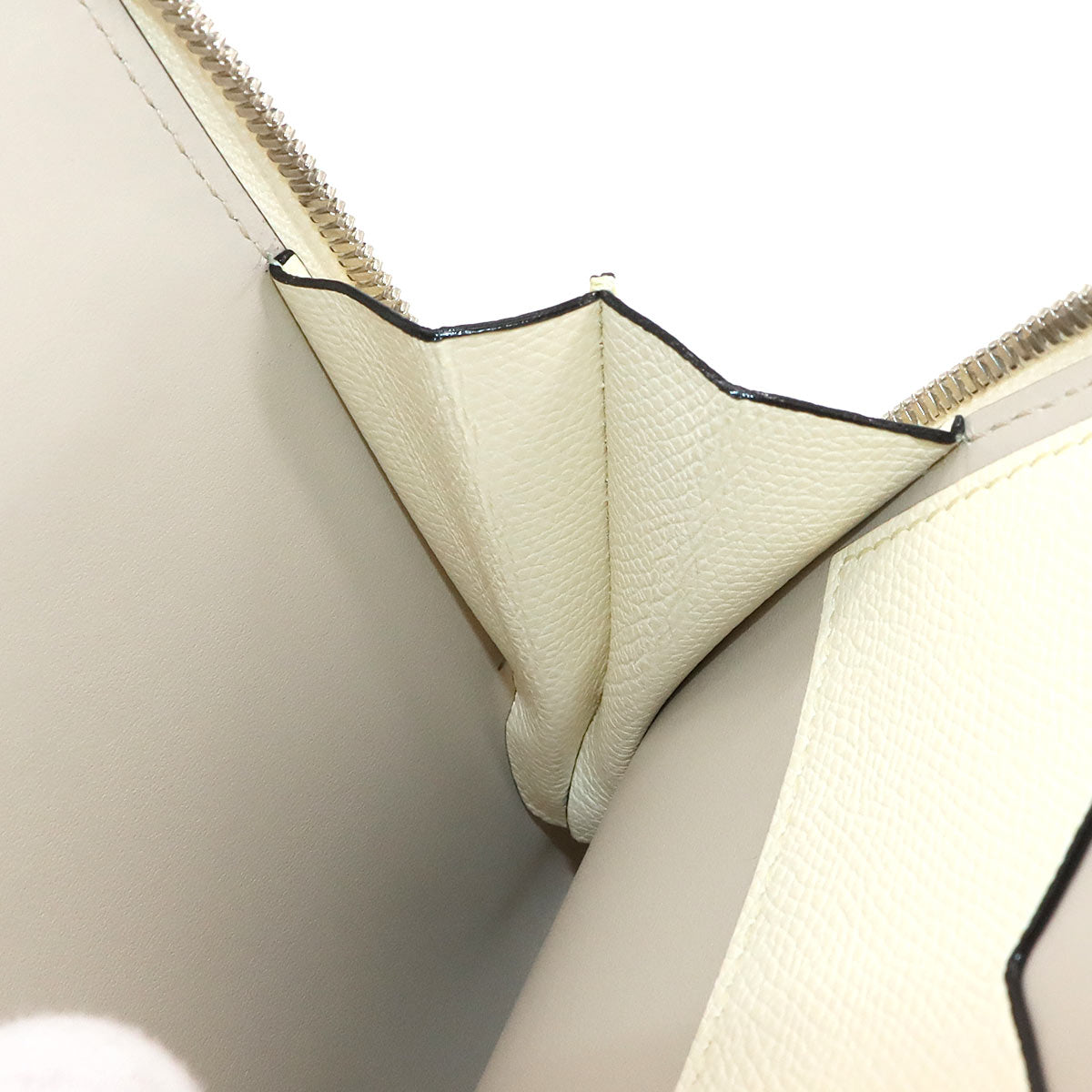 Crossbody Pocket Shoulder Bag Leather White Purse