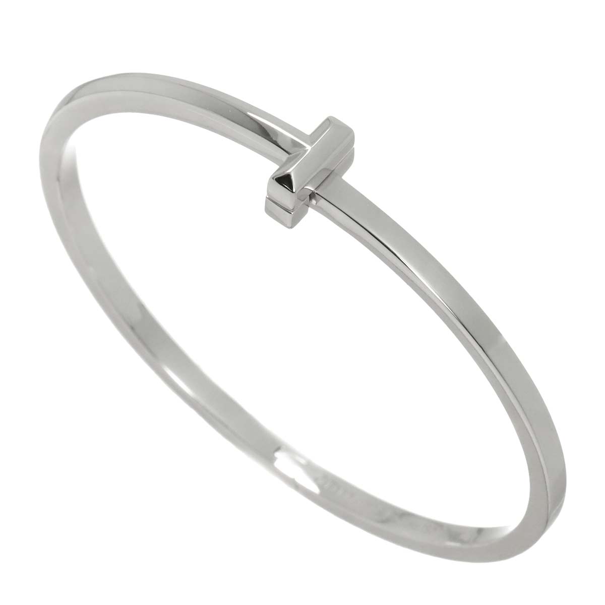 T Narrow Bracelet 18K White Gold 750