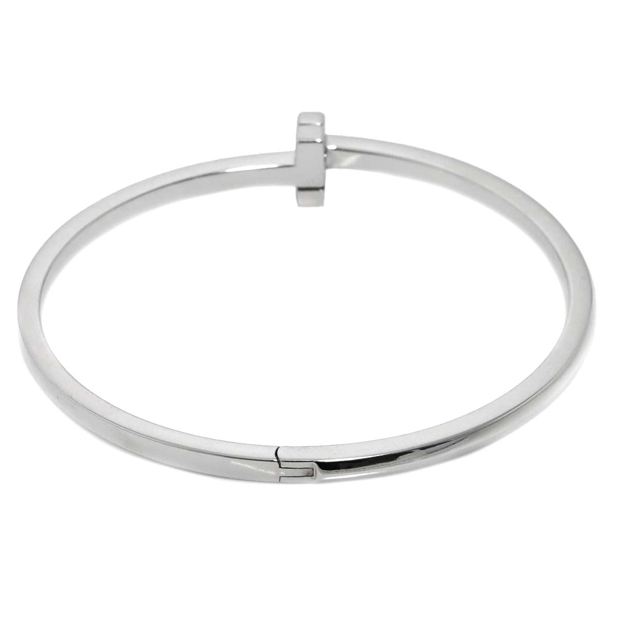 T Narrow Bracelet 18K White Gold 750