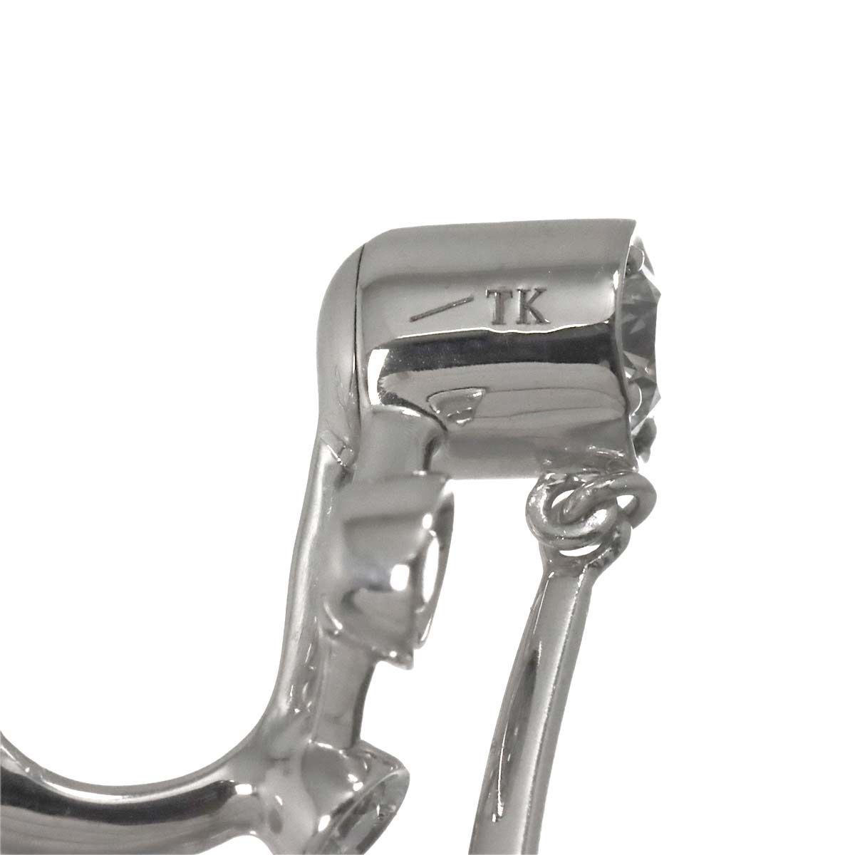 Diamond Earring Clip on 18K 14K WG One Piece only