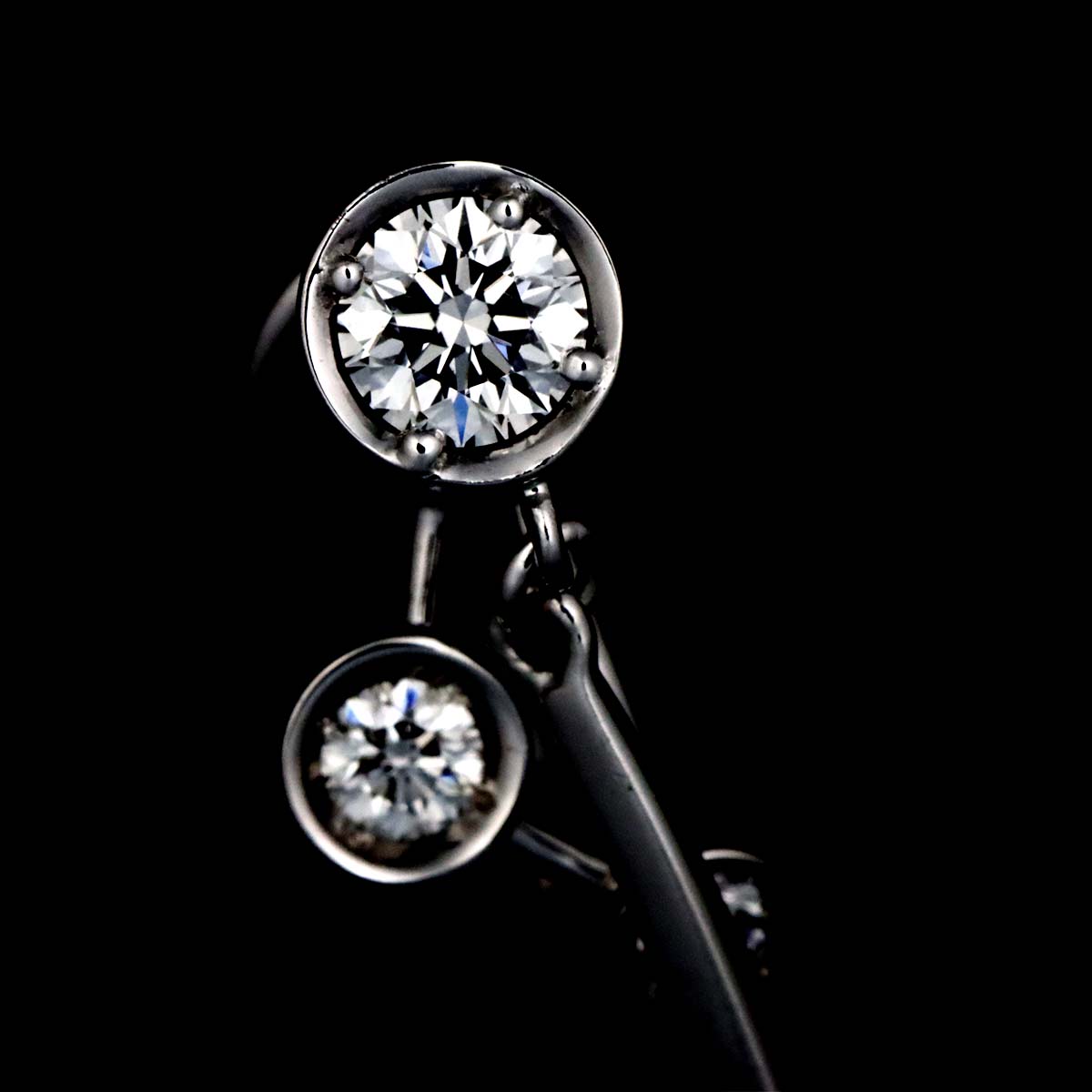 Diamond Earring Clip on 18K 14K WG One Piece only