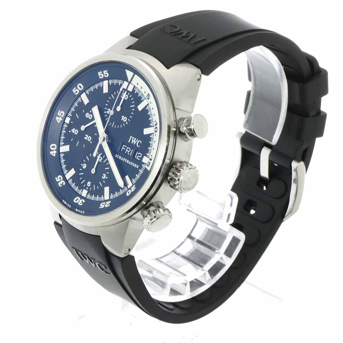 Aquatimer Chronograph IW371933 Automatic Black Dial Mens Watch