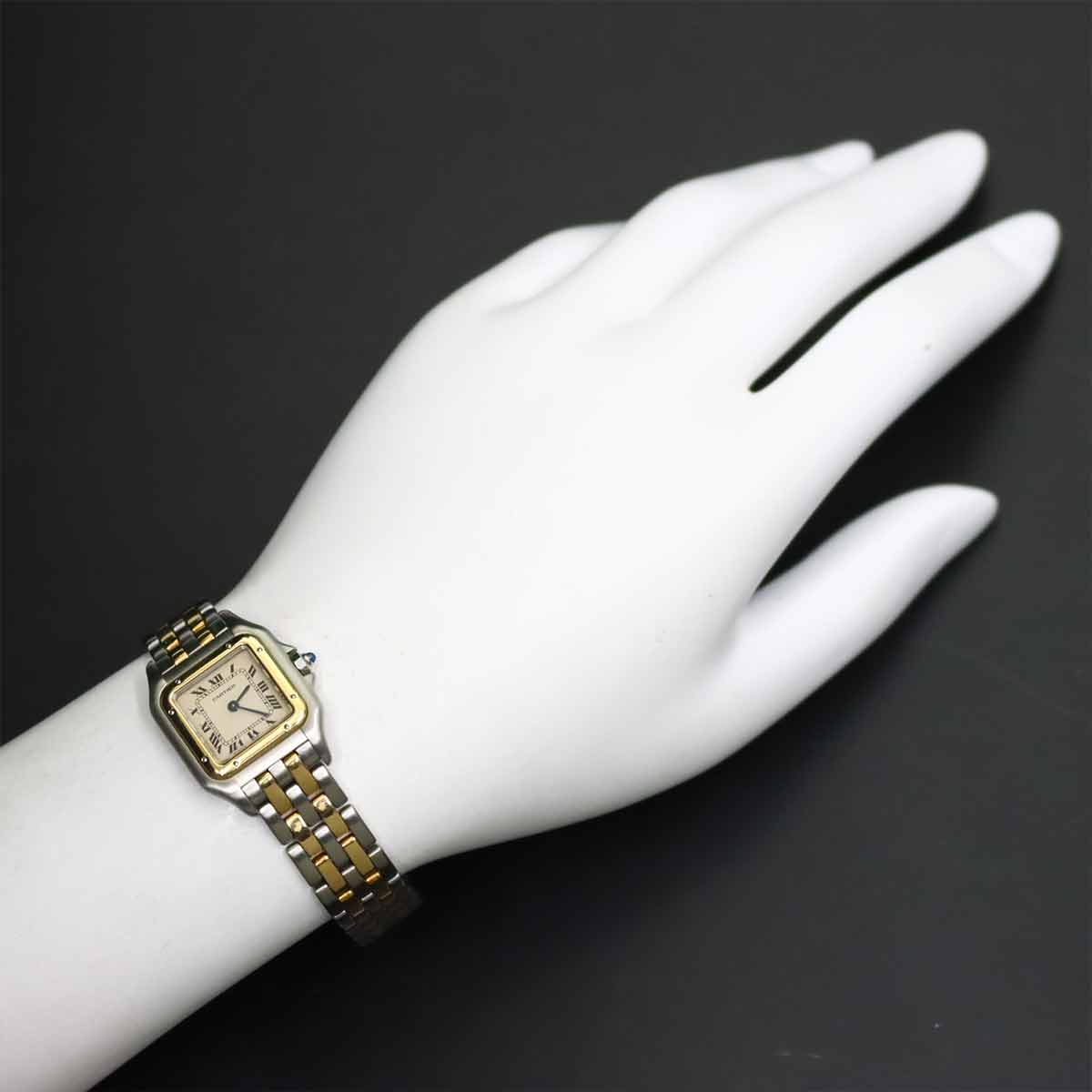 Panthere Two Row SM W25029B6 Quartz Cream Dial YG