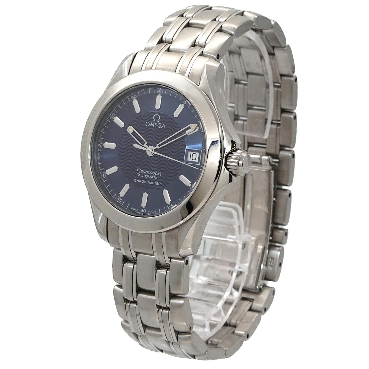 Seamaster 120m 2501 81 Automatic Date Navy Dial Mens Watch