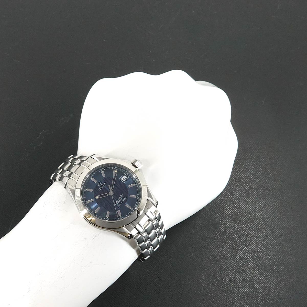 Seamaster 120m 2501 81 Automatic Date Navy Dial Mens Watch